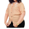 Women's Striped Button-Up Shirt Wholesale - Image 2