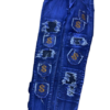 Designer Ripped Denim Jeans with Dollar Patch (Wholesale)