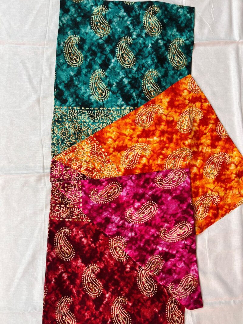 Womens Tye & Dye Dera Dress Materials - Bundle Wholesale - Image 2